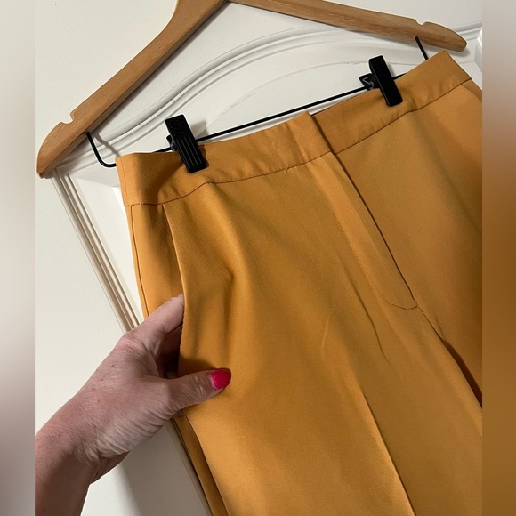 Topshop Golden Yellow Designer Slacks Women’s Size 6 - Picture 8 of 15